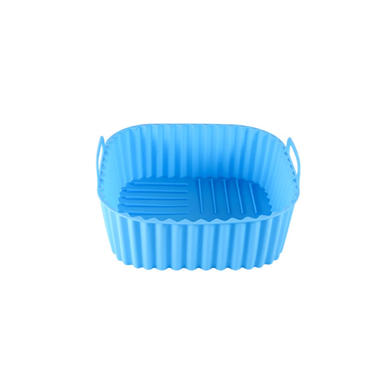 Square Silicone Air Fryer Basket - Reusable, High-Temperature Resistant, Easy-Clean Grill Accessory