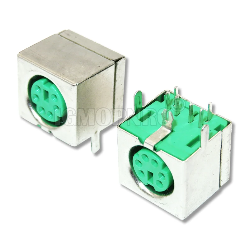 10 Pz 6Pin Viola Verde Nero Connettore Presa Tastiera Mouse Presa Ps2 6P