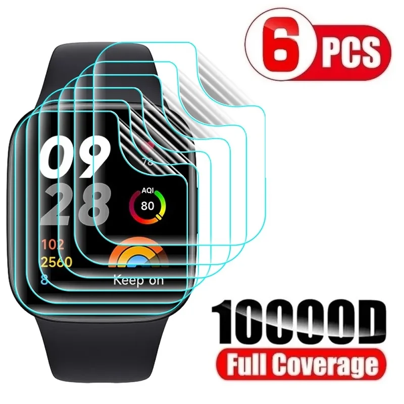 Screen protector for Redmi Watch 3 Active 2 Lite Full Protective Film for Redmi Watch 3 2 Lite Anti-Scratch Film Protector Foil 1 3pcs transparent anti scratch protective film for nintendo switch lite oled screen protector seperated case for nintendoswitch