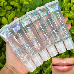 Fruity Flavor Hydrating Lip Gloss Set - 6 - Piece Glossy Collection (6pcs D)