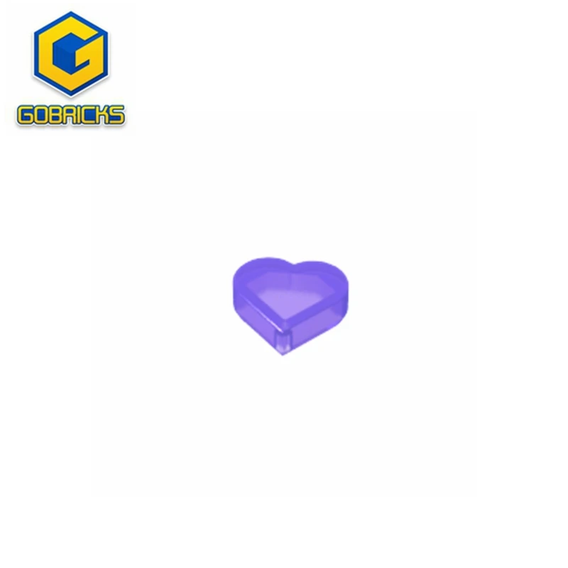 Gobricks GDS-2175 Tile 1 x 1 Heart compatible with lego 39739 Technical Building Blocks MOC DIY PARTS Liftarm Modified gobricks gds 870 modified 1 x 1 with tooth horizontal compatible with lego 49668 49673 children s diy educational building block