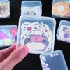 5pcs Mini Transparent Portable and Organized Storage Boxes for Accessory Sticker Organizer 4