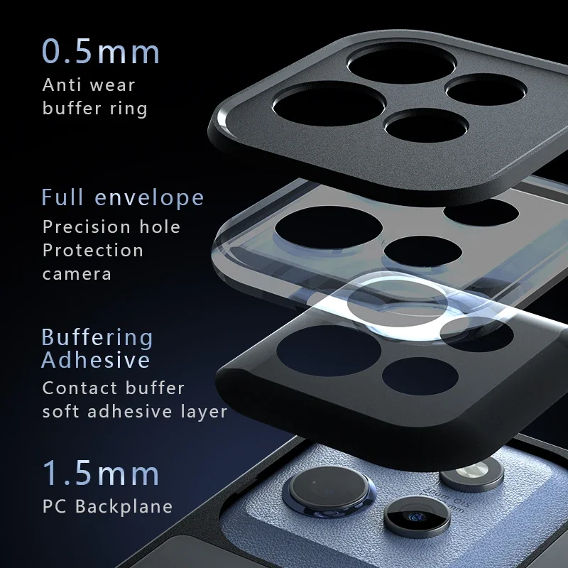 Matte Acrylic Shockproof Armor Hard Back Case with Bumper Protection
