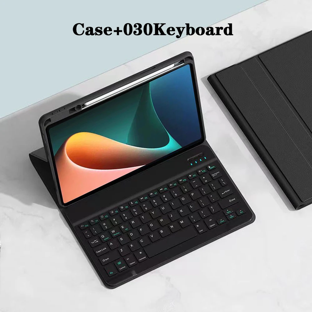 Elegant Bluetooth Keyboard Case with Pencil Holder