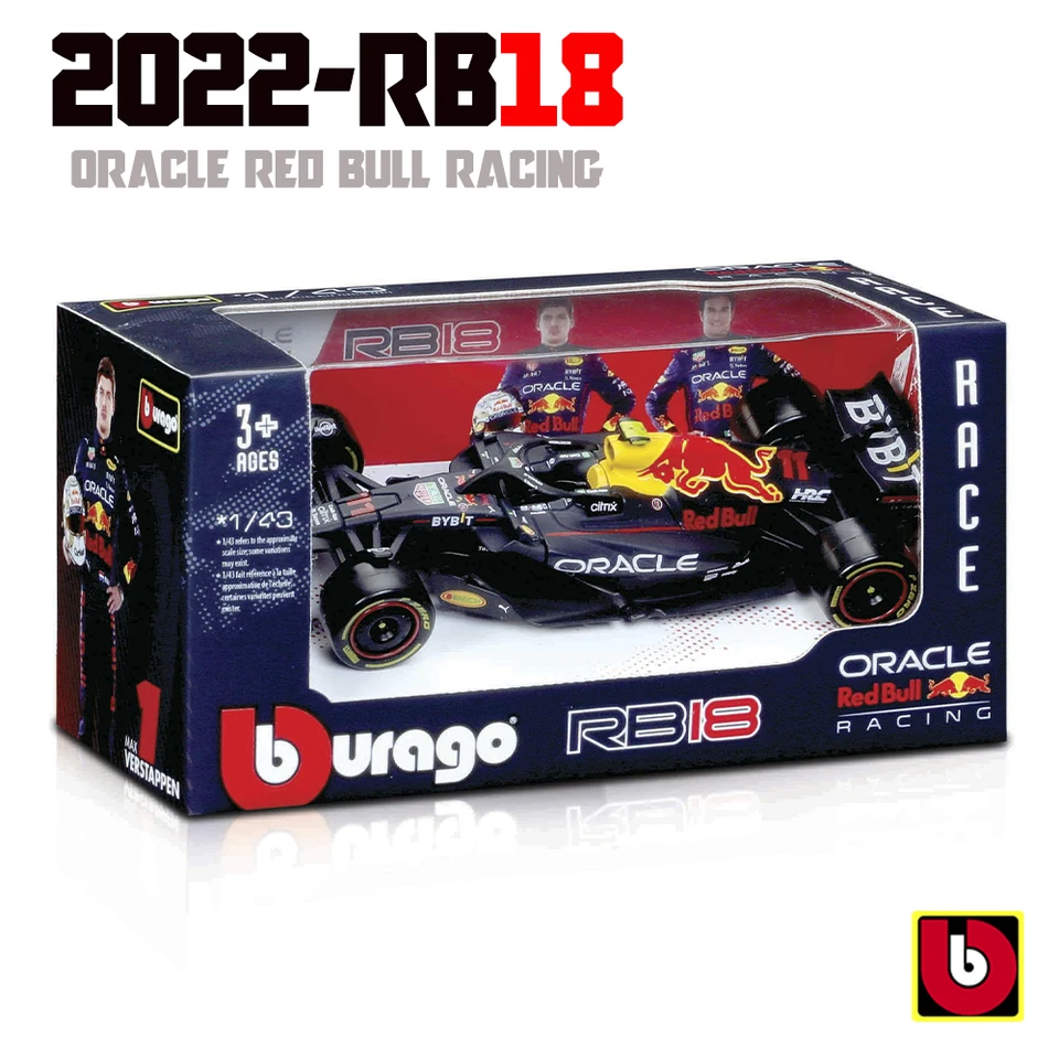 Bburago 1:43 F1 Red Bull Racing RB13 RB14 RB15 RB16 RB16B RB18 ...