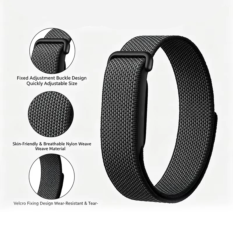 Enhanced Nylon Loop Strap for Smartwatch - Breathable Sport Band Bracelet