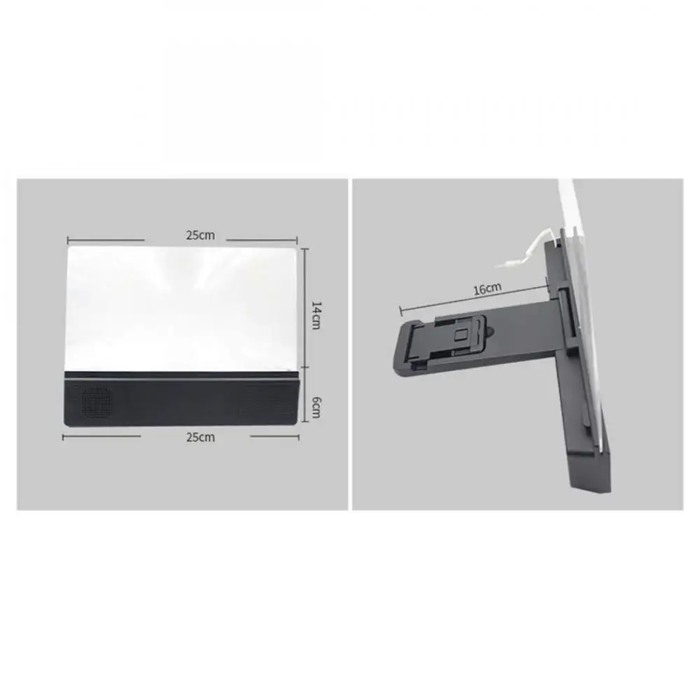 Phone Screen Amplifier 12inch Mobile Phone Screen Magnifier Amplifier Phone Desktop Stand Enlarged Magnifier For Movies Smart Bracket