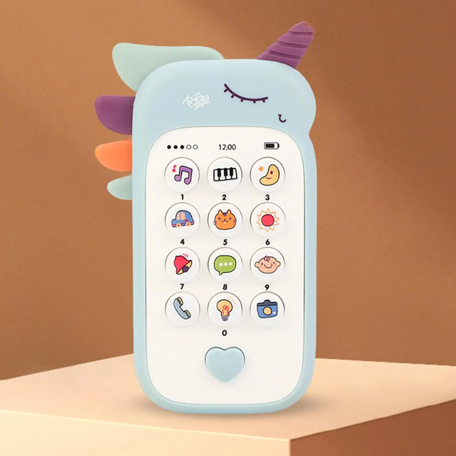 Unicorn Baby Musical Toys with Lights Baby Light up Toy Play Phones for 6 Months+ Baby Toddler Boys Girls Birthday Gifts 4