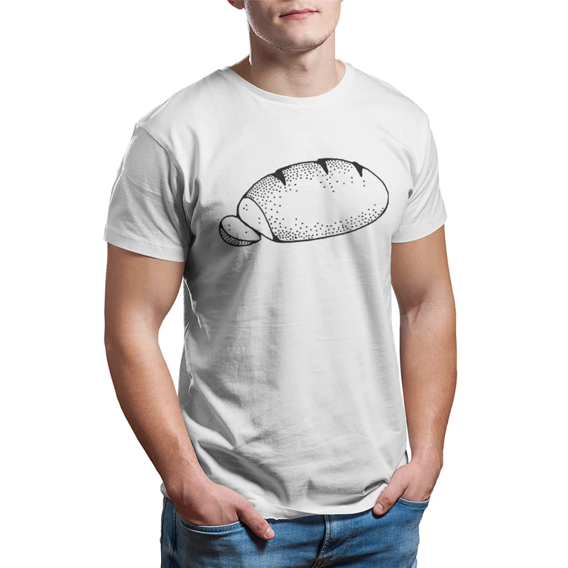 Breaking Bread T-Shirt Black Kawaii Top Retro Cotone Stampato Di Alta Qualità Girocollo Maniche Corte Taglia Europea Xs-5Xl Tee