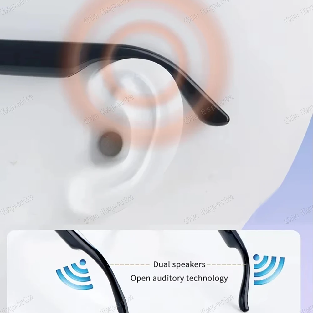 New AI Smart Glasses color-changing lenses Bluetooth Call music headset sunglasses transparent anti-blue light glasses men women