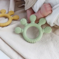 Newborn Infant Silicone Baby Born Chewing Accessories Babies Sensory Teether Bite Anxiety Teethers Teething Toys 0 6 12 Months 2