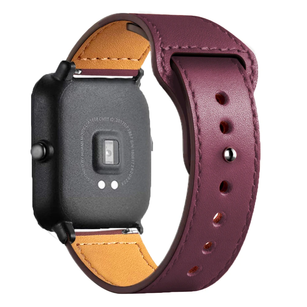 Premium Leather Watch Band - Elegant 20mm/22mm Strap Bracelet