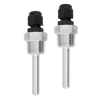 Confezione Da 2 Sensori Temperatura Immersioni Manicotti Filettati In Acciaio Inossidabile 8x50mm Per Monitoraggio Preciso