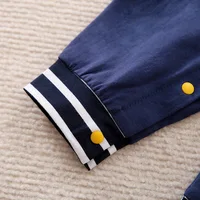 Newborn Clothes Handsome Letter Baseball Suit Cotton Comfortable 0-18 Boys And Girls Spring AndAutumn Long Sleeved Baby Jumpsuit 6