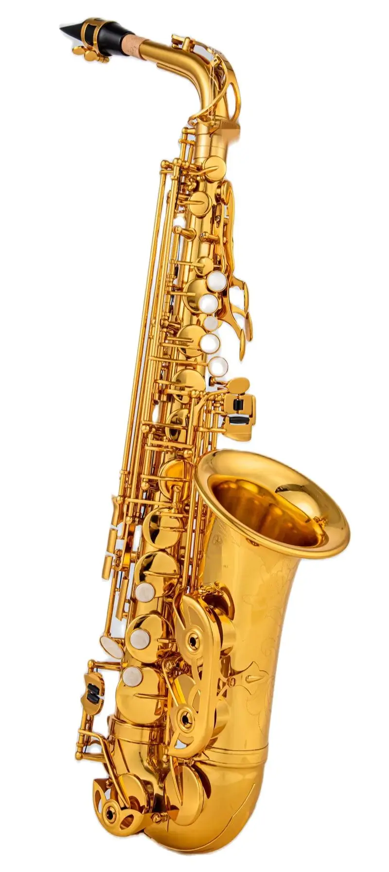 

380 Professional Alto Drop E Saxophone Gold Alto Saxophone with Band Mouth Piece Reed Aglet More Package mail