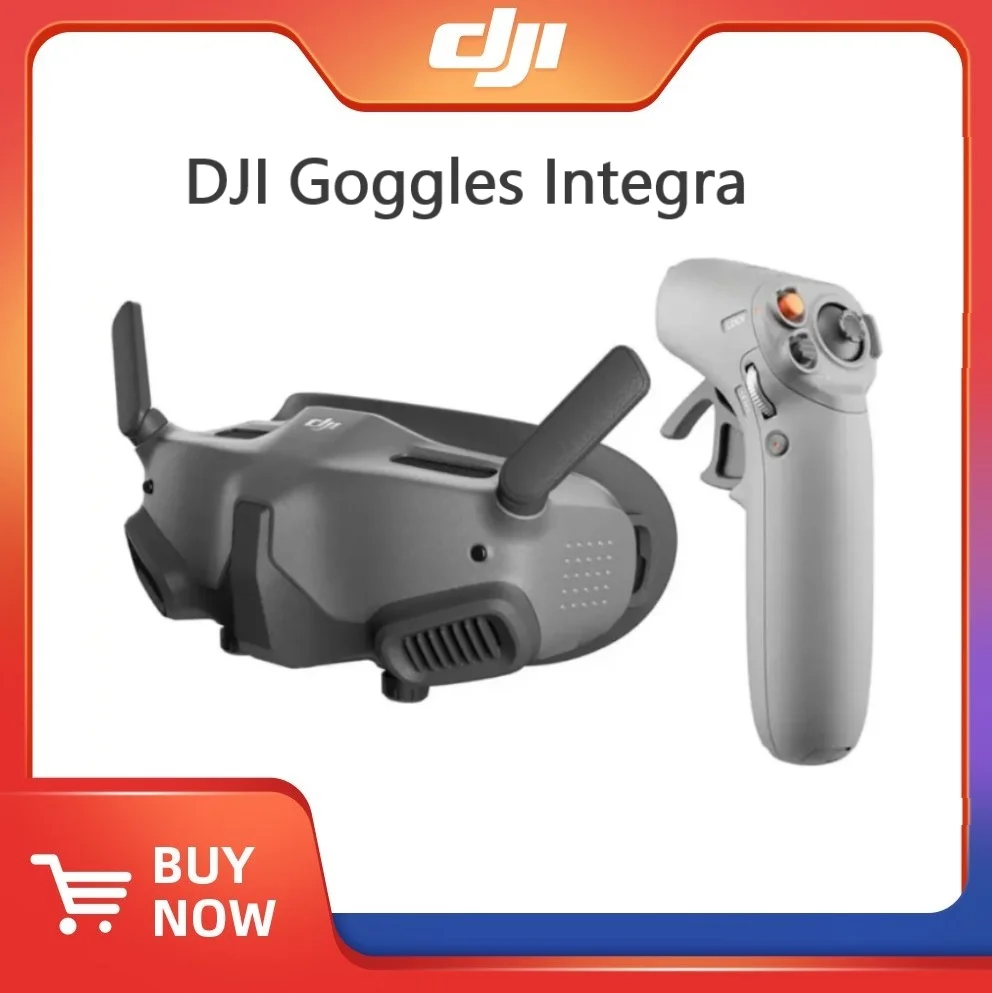 DJI Goggles Integra Motion Combo Lightweight and Portable FPV Drone Goggles Design DJI O3+ Video Transmission HD Low-Latency