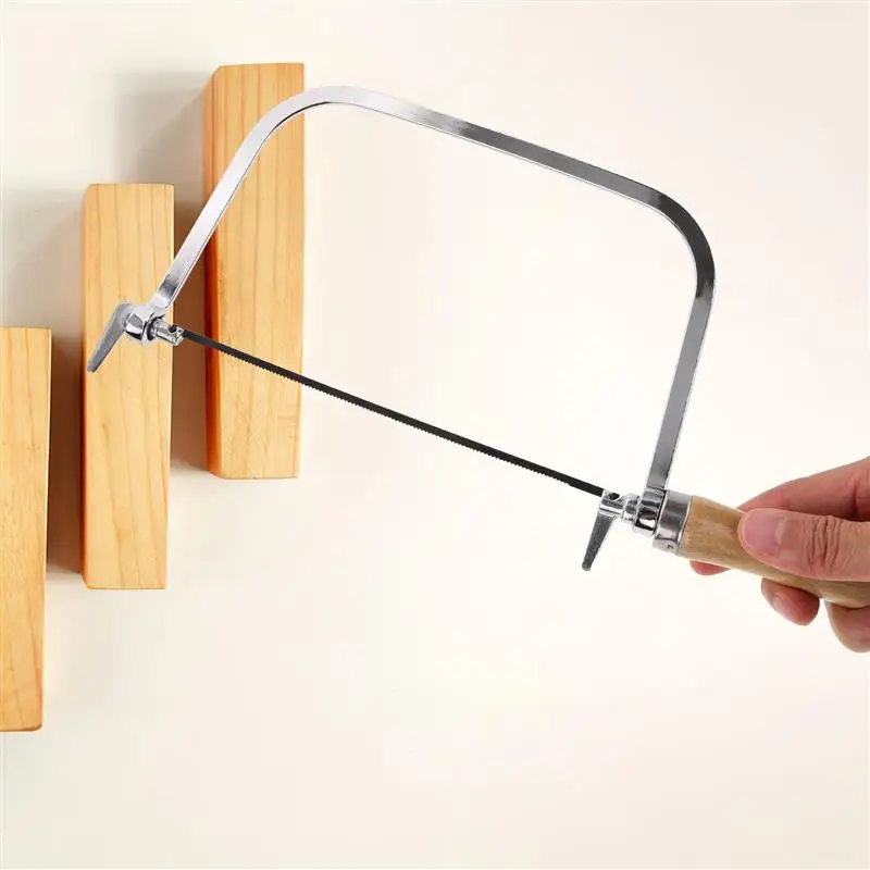 7 Inch Wooden Handle Carving Saw Precision Scroll Saw For Durable Coping Hand Tools Mini Bow Labor Saving Hand Wood