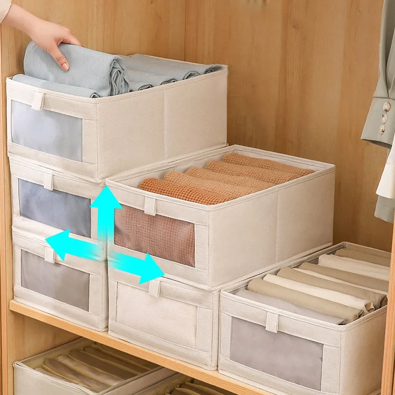 의류 정리함 바지 옷장 의류 보관함, 정리함 청바지 속옷 브래지어 양말, 가정용 접이식 보관함