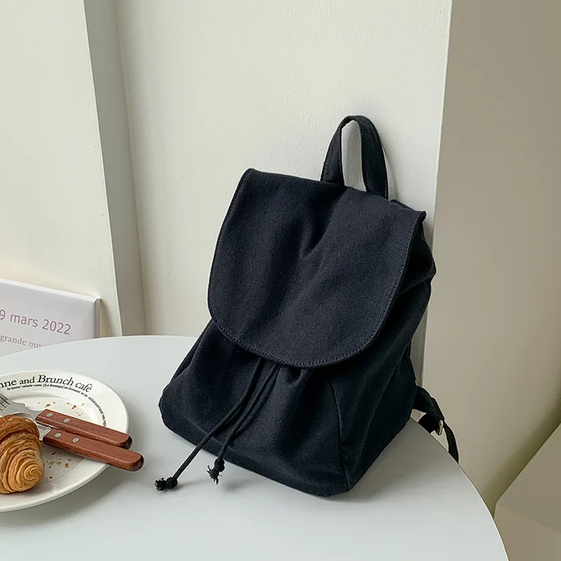 Boys And Girls School Bag 2023 New Fashion Women Small Student Backpack Canvas Female Shoulder Bag Travel Backpack For Womens