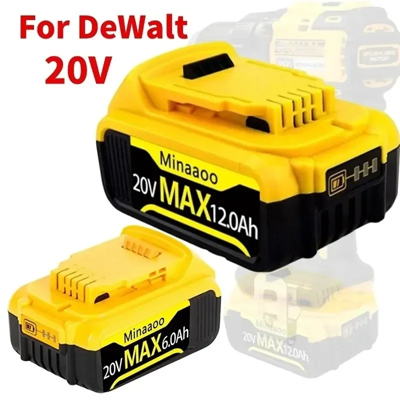 

2024 Upgrade 20V 6.0Ah 8.0Ah DCB200 Replacement Li-ion Battery for DeWalt MAX DCB205 DCB201 DCB203 power tool Batteries