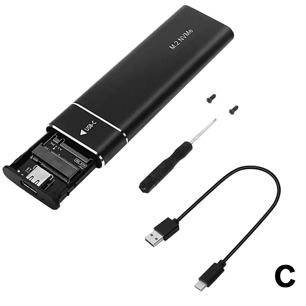 Ultra-Fast USB-C NVMe M.2 SSD Aluminum Enclosure
