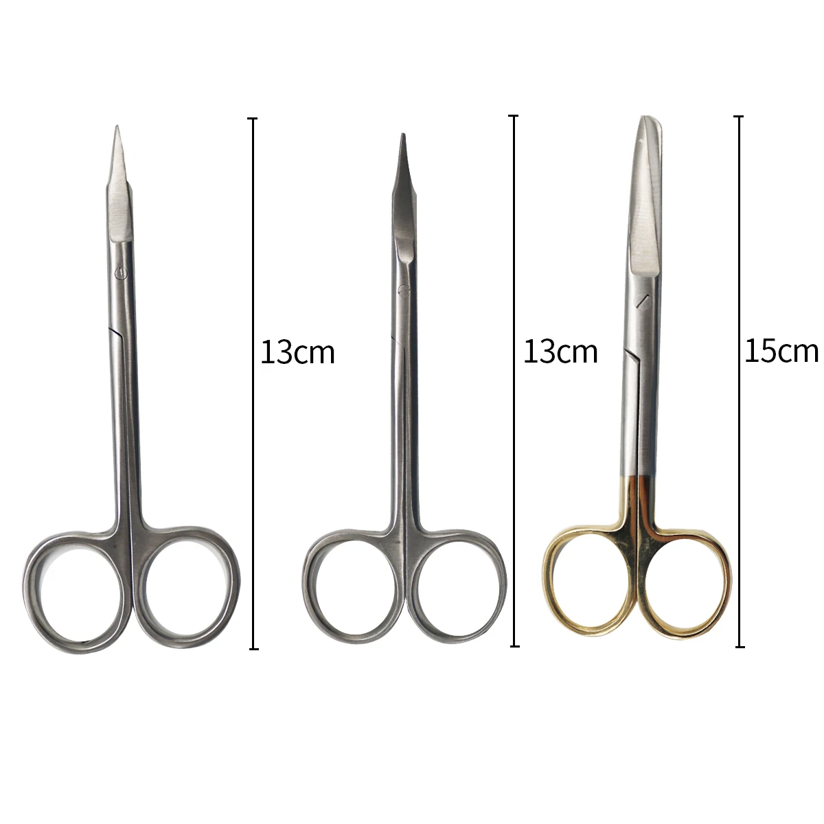 1Pcs-13cm-15cm-Dental-Stainless-Steel-Dressing-Scissor-Sharp-Blunt ...