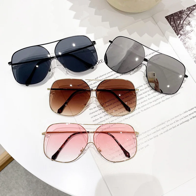 

New Large Frame Polygon Sunglasses Women's Brand Designer Metal Sun Glasses Women Outdoor Driving Eyewear UV400 Oculos De Sol