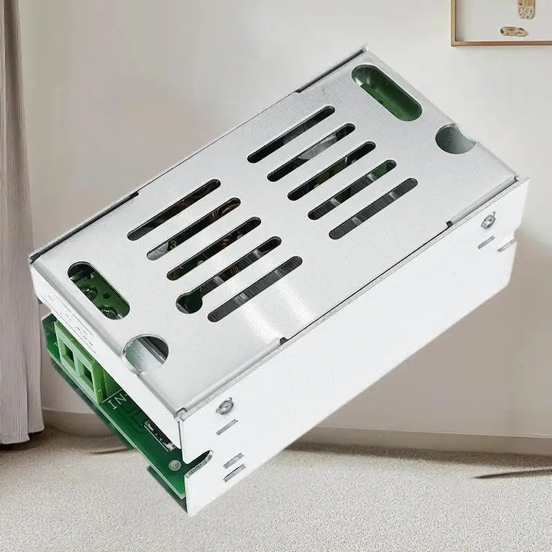 1개의 6V-55V 알루미늄 케이스 10A 충전기, 스텝 업 전압 전원 공급 장치, DC-DC 부스트 컨버터 최대 200W