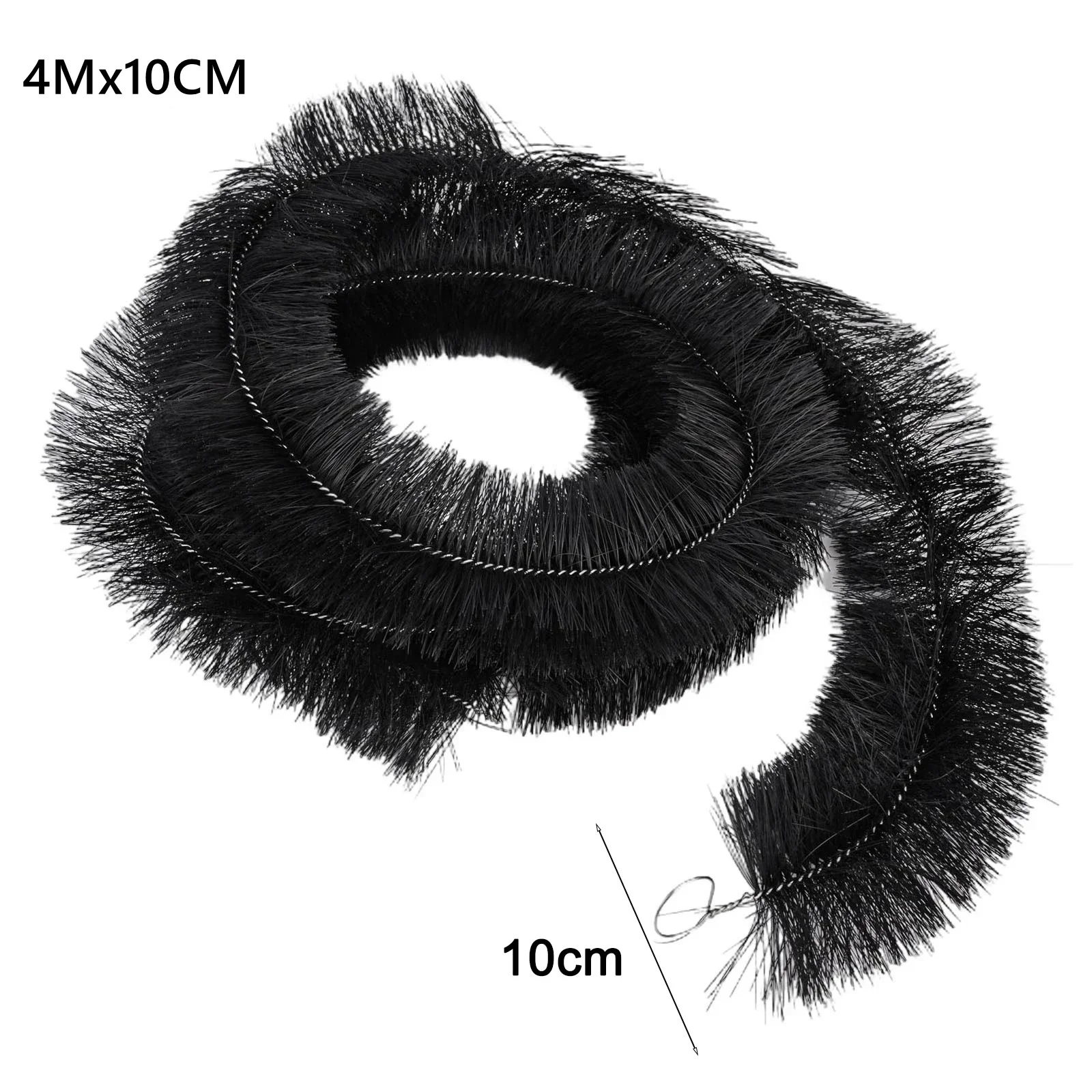 4 Meter Gutter Guard Brush Leaf Filter Protection Clog Remover Roof Downpipe Roof Drainage Pipe Leaf Filter Eaves Brush pipe cleaner brush