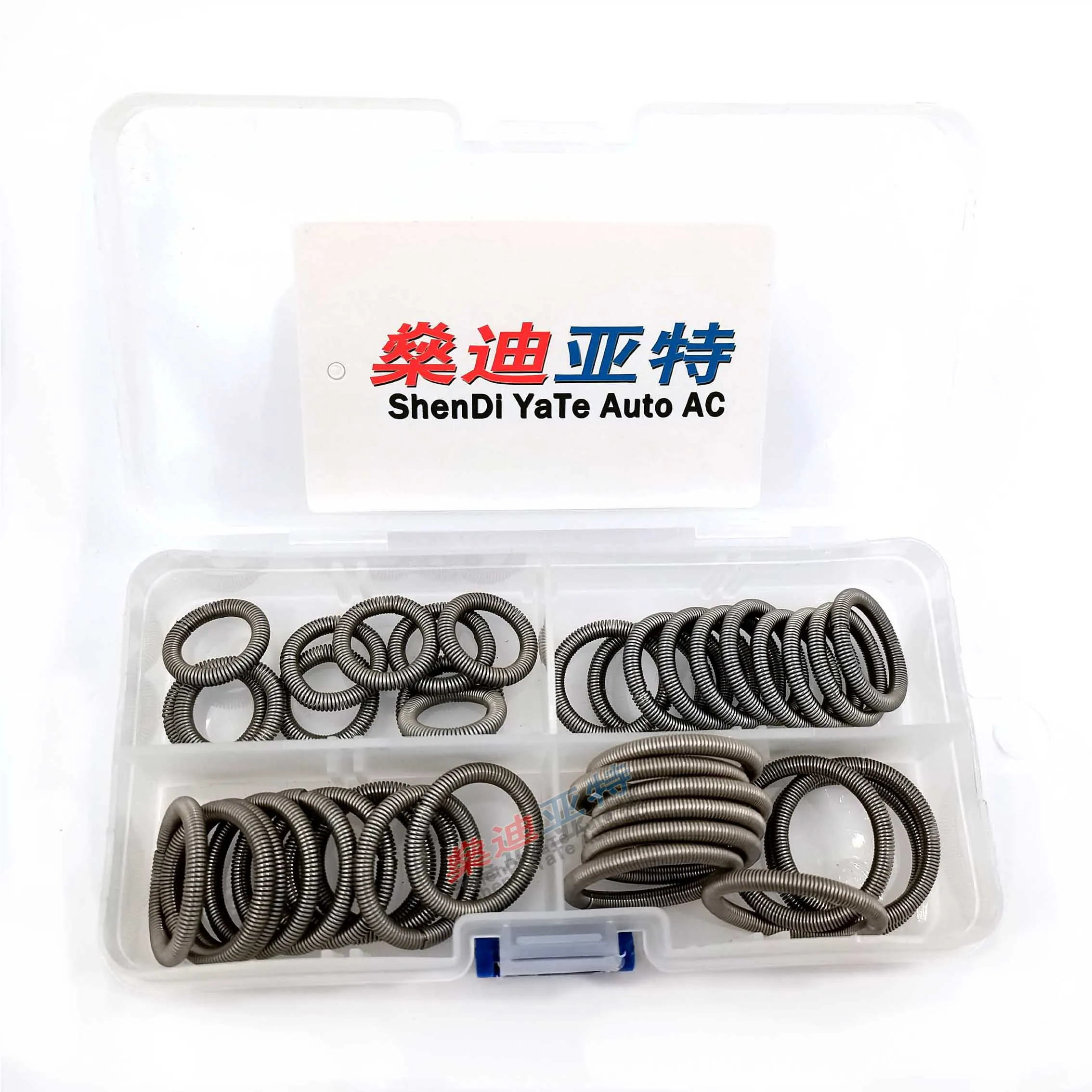 A/C O-Ring Sealing Washer Gasket Kit For A/C System Leak Detection Pipe Joint Transit Plug Coil Tension Spring Ring
