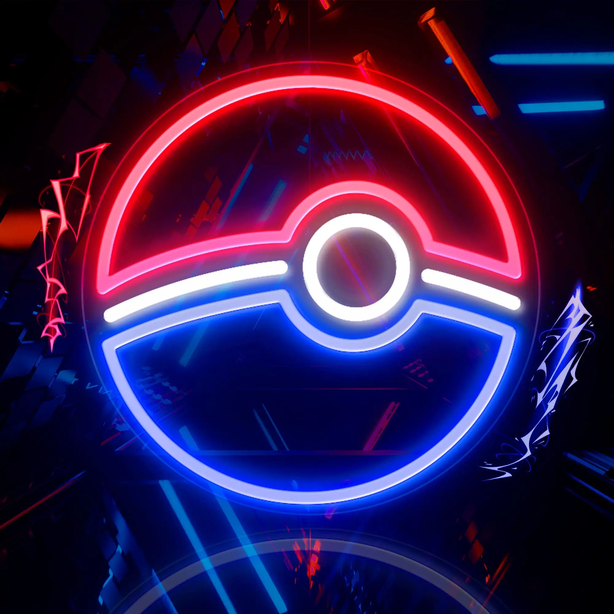 

Anime Ball Neon Sign Gaming Neon Light LED Neon Lights Signs for Bedroom Gamer Room Man Cave Wall Decor USB Powered