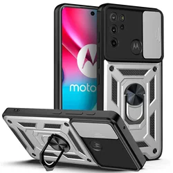Shockproof Armor Case with Camera Lens Protection - Durable & Stylish Protection for Your Motorola Smartphone (GRAY)