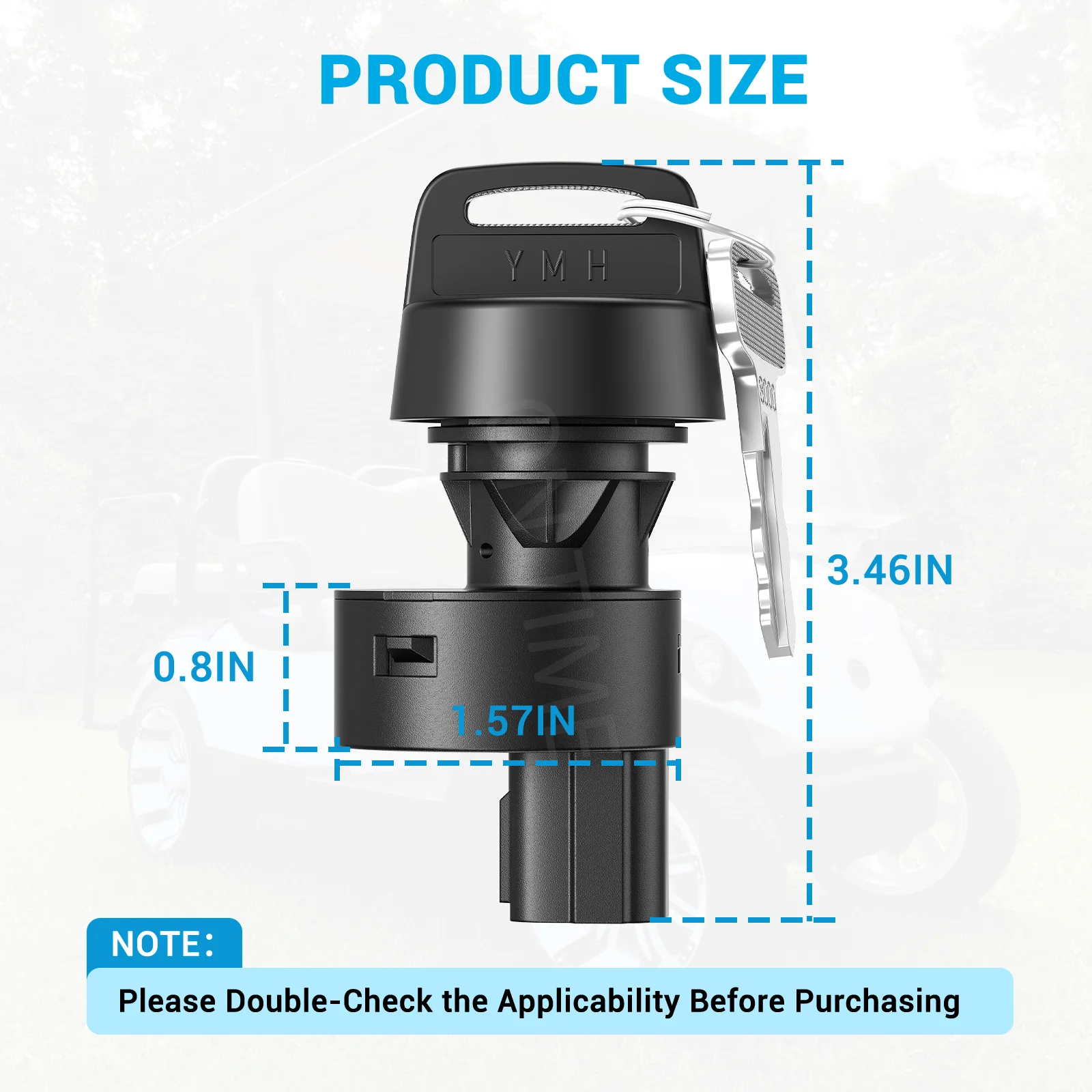 Interrupteur D'allumage Pour Chariot De Golf - Compatible G22, G29 Drive, Drive 2, Avec 2 Clés, Réf. JW1 H2510 00 - 3