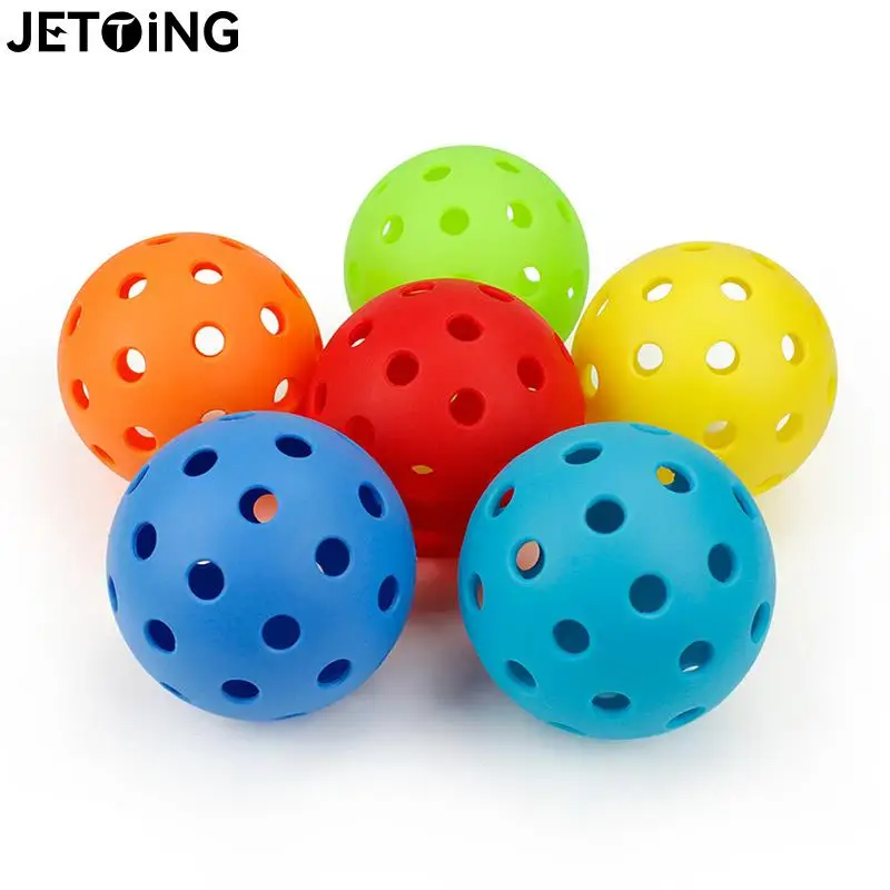 

5pcs Durable Outdoor Pickleball Balls 40 Holes Training Pickleball Accessories 74mm Standard Pickle Balls For Competition