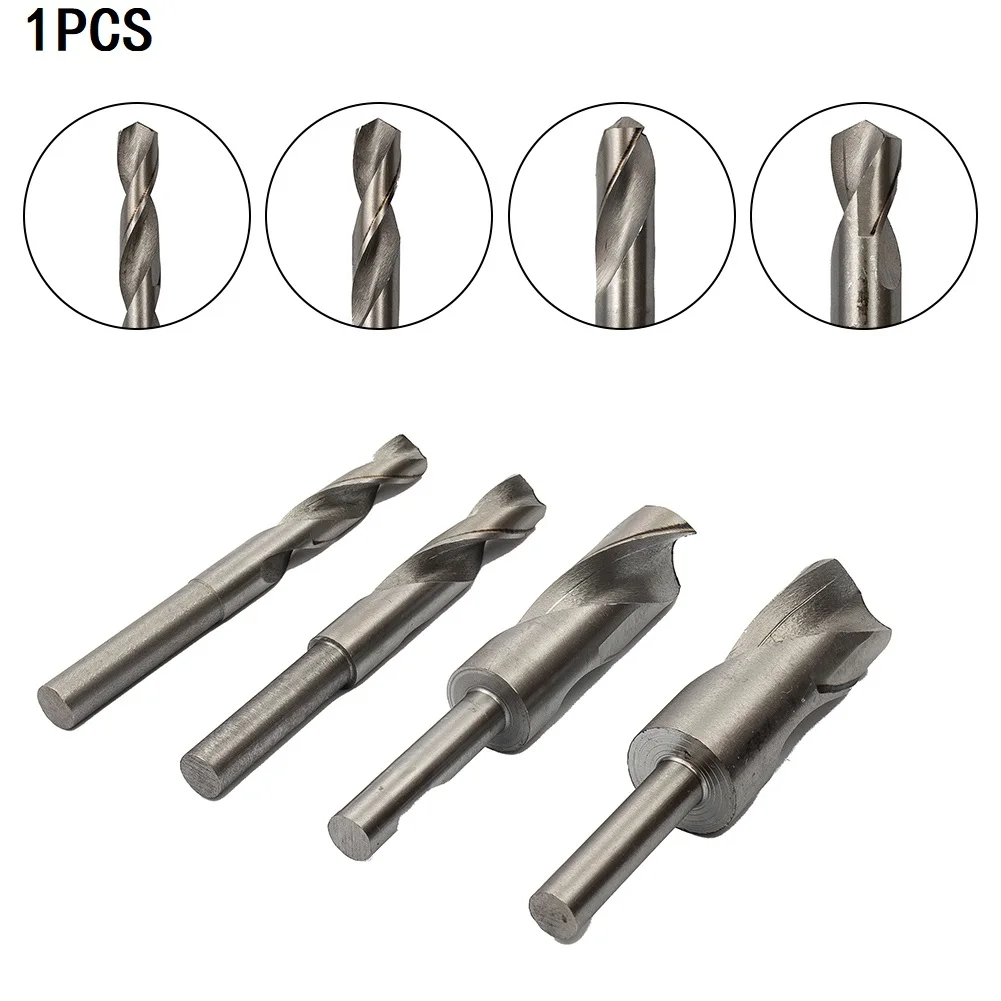 1pc HSS Drill Bits 14-32mm Round Shank 135-150mm For Drilling Iron Steel Plastic Wood Aluminum Machinery Accessories Parts