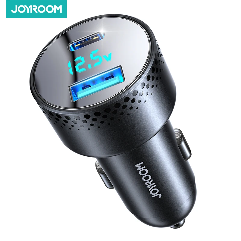 

Joyroom 70W 2-in-1 Car USB Charger PD 35W QC3.0 Fast Charging 18W PPS 25W Super Fast LED Car Charger Adapter for iPhone iPad