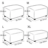 Jacquard Ottoman Slipcover Storage Stool Furniture Protector Cover Thick Rectangle Elastic Foot Rest Slipcover Home Decor 오토만 커버 2
