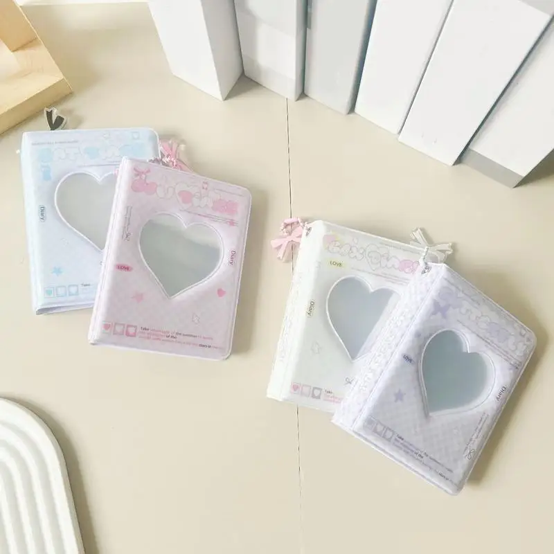 Photo Album Photo Card Holder Photocard Protector Photocard Holder Photocards Collection Photocard Album Book 40 Pockets Love Hollow Idol Card Collector Waterproof Korean Pop Photocard Holder For Bank Cards Small Card