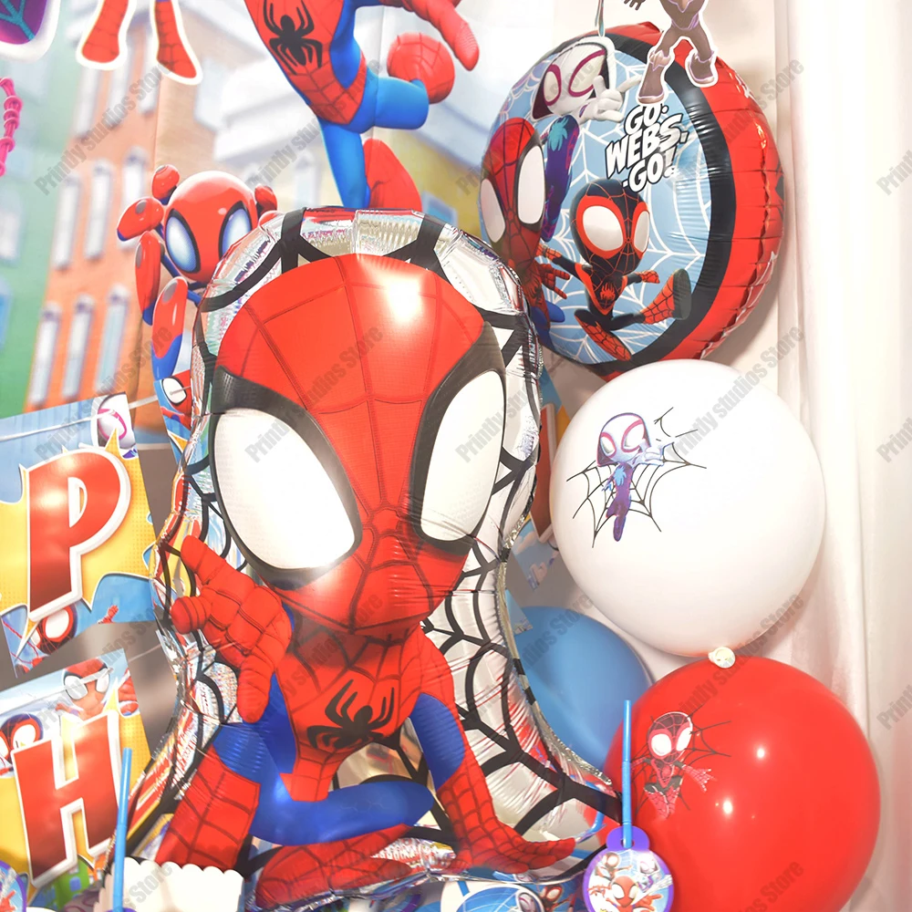 

6/11 шт., Детский набор из фольги «Spidey And His Amazing Friends»