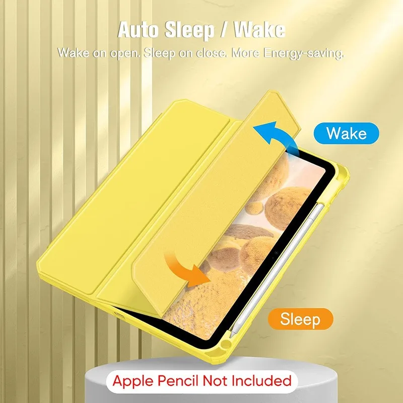 Magnetic Smart Cover with Pencil Holder & Auto Wake/Sleep