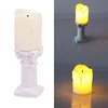 1:12 1:6 Dollhouse Miniature Retro Candlestick LED Candle Lamp Lamppost Model Home Decor Toy Doll House Accessories 1