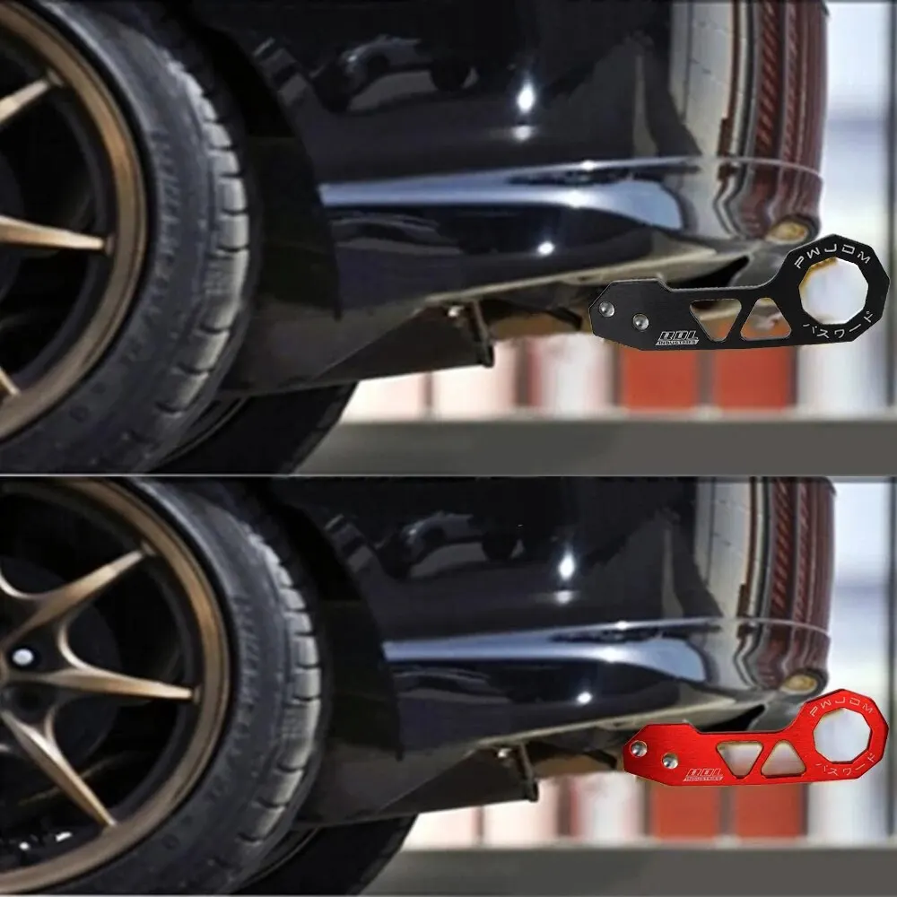 Universal Car Trailer Hook Aluminum Alloy Rhombic Towbar Front Rear Bumper Accessories Towing Tools For JDM tow bar car tow hook