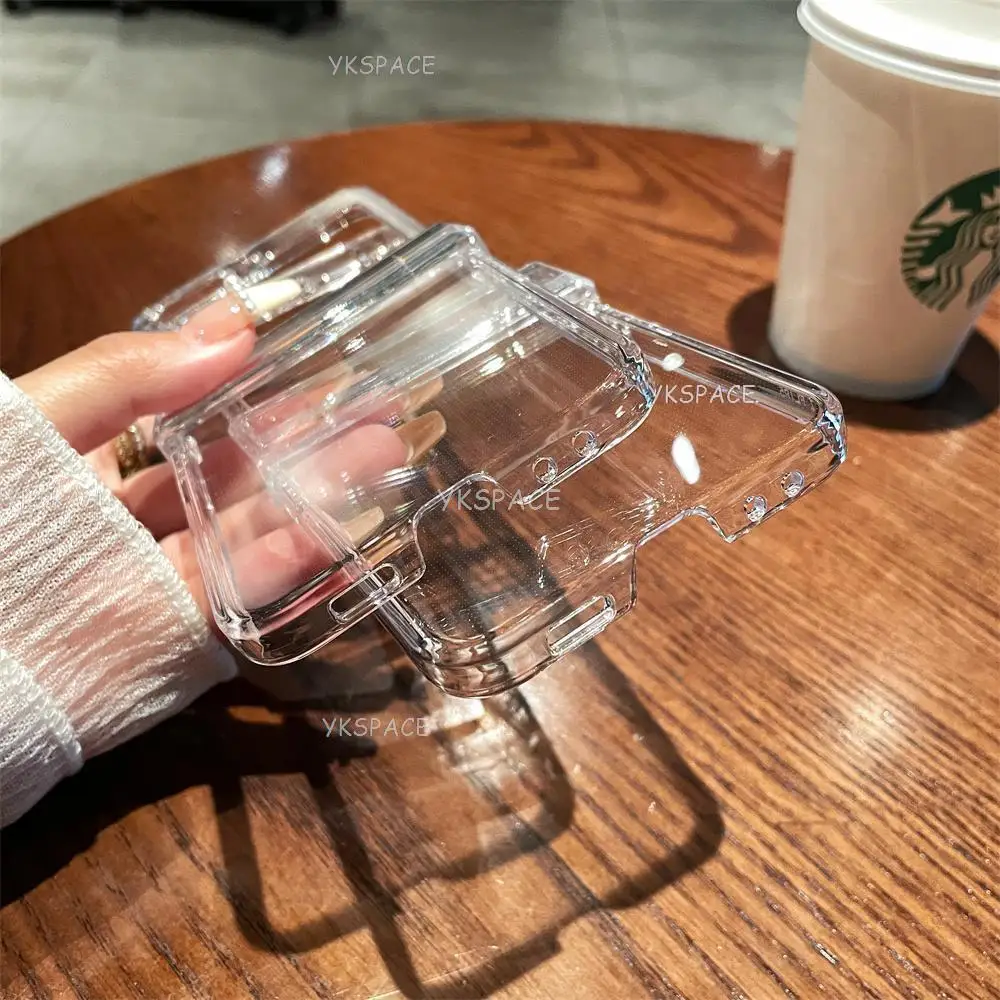 Ultra-Clear 3-in-1 Full Protection Transparent Flip Case