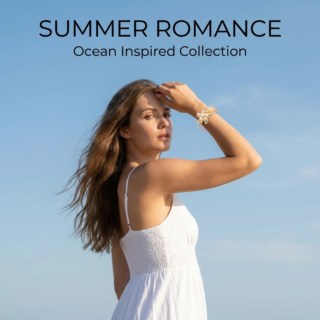 Sommerliches Ozean-Feeling Seestern-Armreif für Damen, Perlen-Statement Offener Armreif, Strand-Urlaubsschmuck, Meerjungfrauen-Accessoires, Geschenk – Detail 1