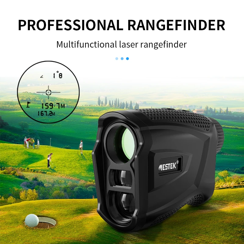 MESTEK 6X Golf Laser Rangefinder 600m~1200m Slope Speed Distance Meter Unit M Yd USB Laser Vibration Range Finder For Hunting