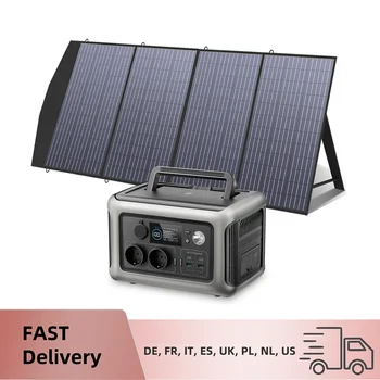 R600 Solar Generator with Solar Panel 1
