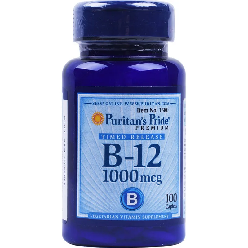 

1 Bottle Vitamin B12 Tablets VB B12 Methylcobalamin Folic Acid Vitamin Nutrition Brain Nerve 1000mcg