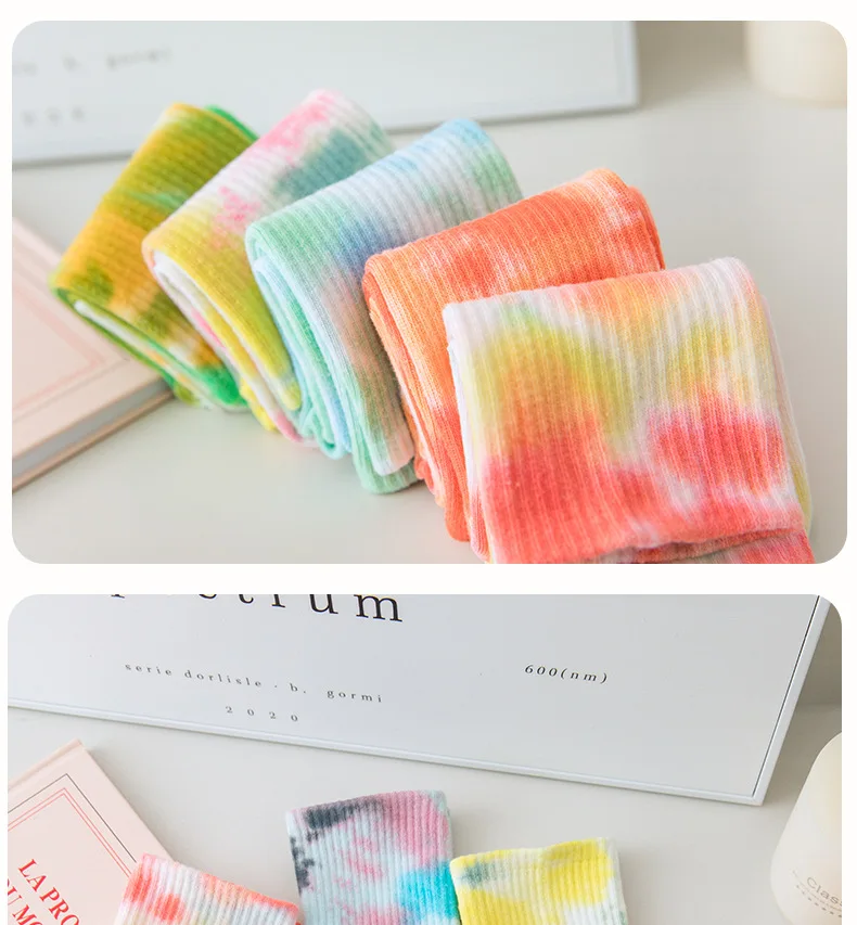 Yoga Socks Women Cotton Tie-dyed Silicone Non-slip Pilates Grip Crew Sock 28 Sfe98c23ef99a482eaa0ee601fd5cbe06m