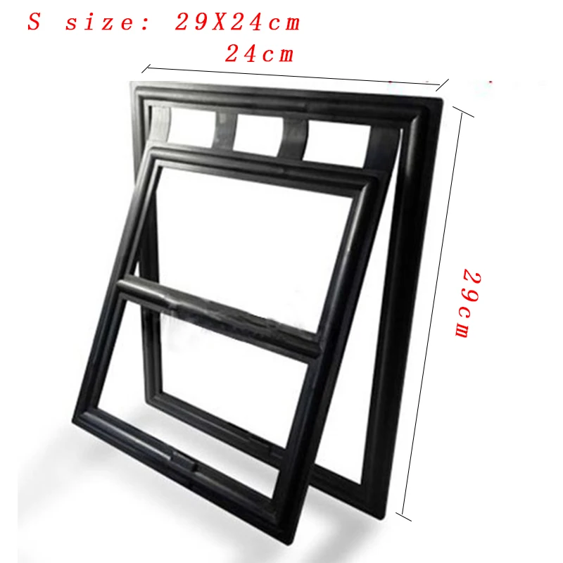 Lockable Plastic Pet Door for Screen Window Security Flap Gates Tunnel Fence Free Access For Home plastic pet door pet door