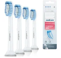 4 Pack White Toothbrush Replacement Heads Replacement Electric Toothbrush Heads for Philips Sonicare I S InterCare 2